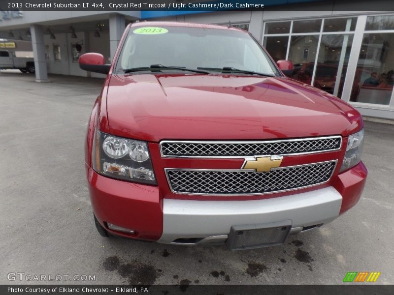 Crystal Red Tintcoat / Light Cashmere/Dark Cashmere 2013 Chevrolet Suburban LT 4x4