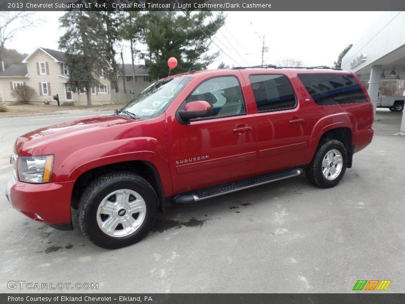 Crystal Red Tintcoat / Light Cashmere/Dark Cashmere 2013 Chevrolet Suburban LT 4x4