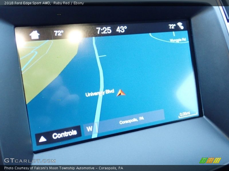 Ruby Red / Ebony 2018 Ford Edge Sport AWD