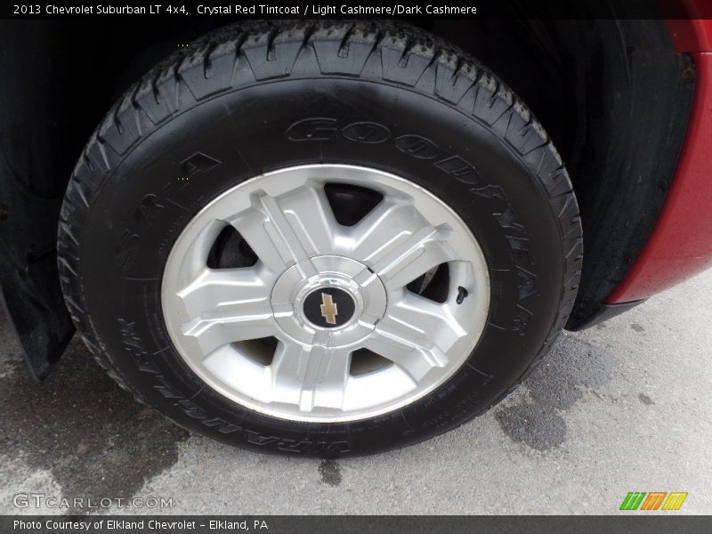 Crystal Red Tintcoat / Light Cashmere/Dark Cashmere 2013 Chevrolet Suburban LT 4x4