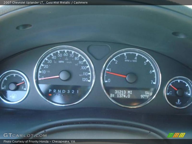 Gold Mist Metallic / Cashmere 2007 Chevrolet Uplander LT