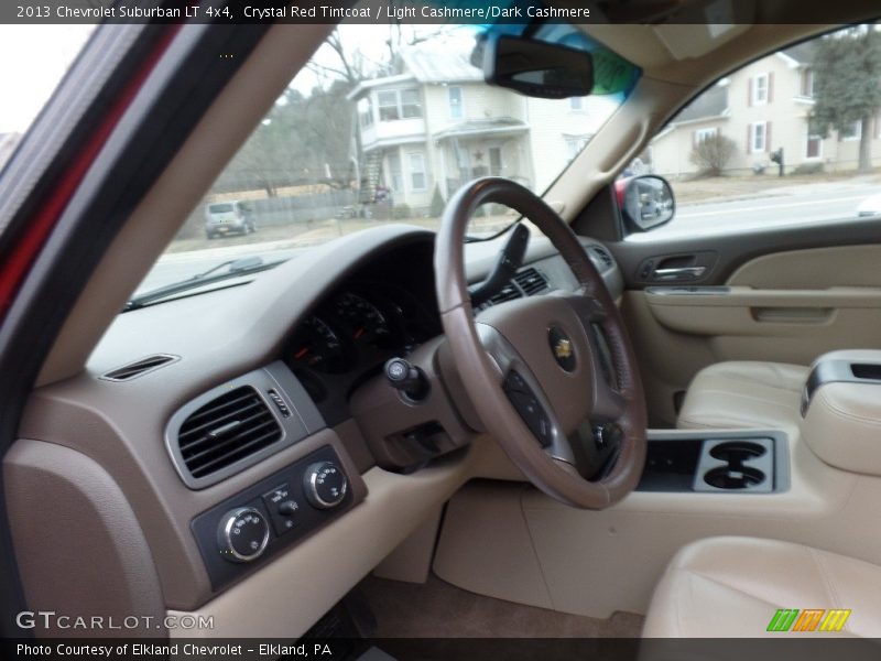 Crystal Red Tintcoat / Light Cashmere/Dark Cashmere 2013 Chevrolet Suburban LT 4x4