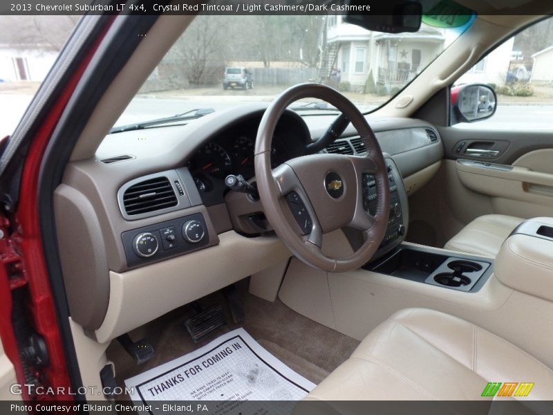 Crystal Red Tintcoat / Light Cashmere/Dark Cashmere 2013 Chevrolet Suburban LT 4x4