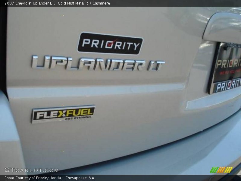 Gold Mist Metallic / Cashmere 2007 Chevrolet Uplander LT