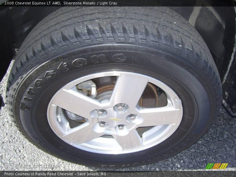Silverstone Metallic / Light Gray 2008 Chevrolet Equinox LT AWD