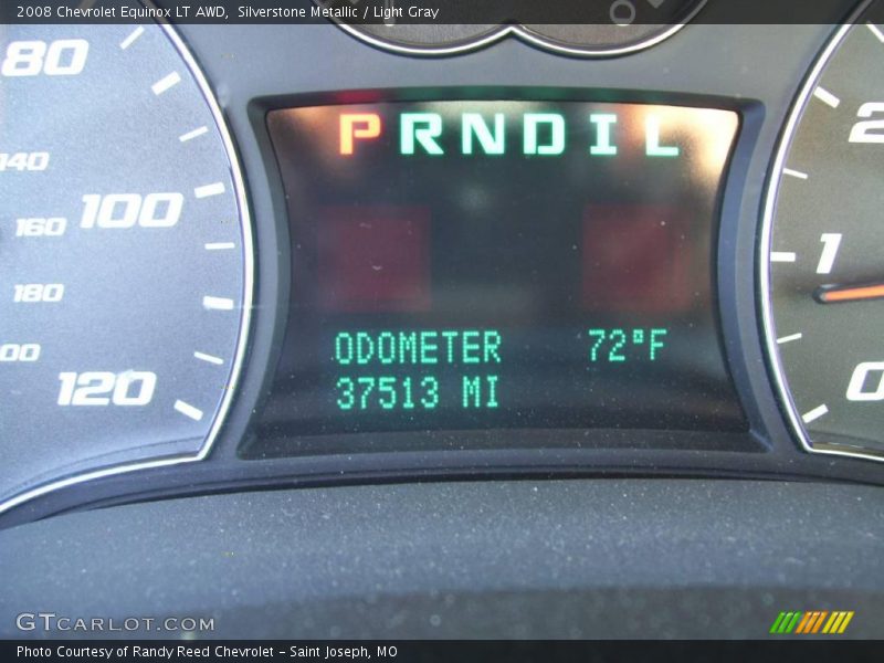 Silverstone Metallic / Light Gray 2008 Chevrolet Equinox LT AWD