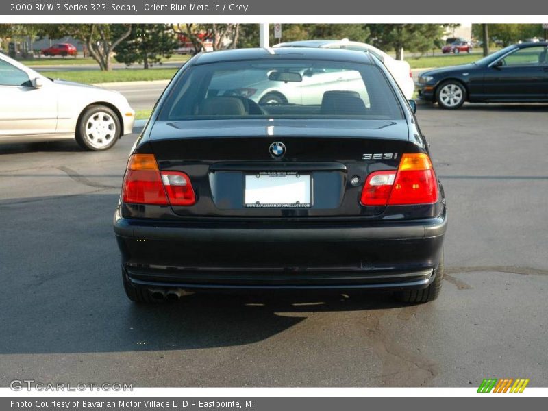 Orient Blue Metallic / Grey 2000 BMW 3 Series 323i Sedan