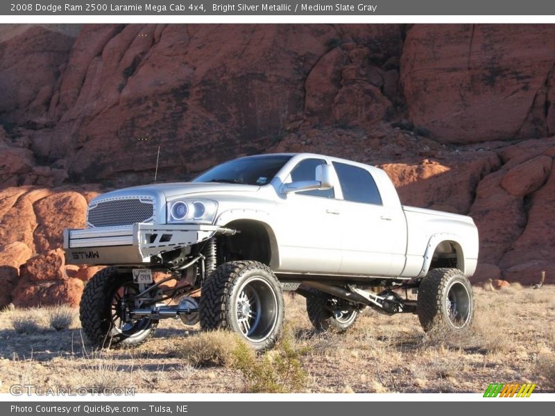 Bright Silver Metallic / Medium Slate Gray 2008 Dodge Ram 2500 Laramie Mega Cab 4x4