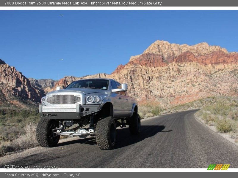 Bright Silver Metallic / Medium Slate Gray 2008 Dodge Ram 2500 Laramie Mega Cab 4x4