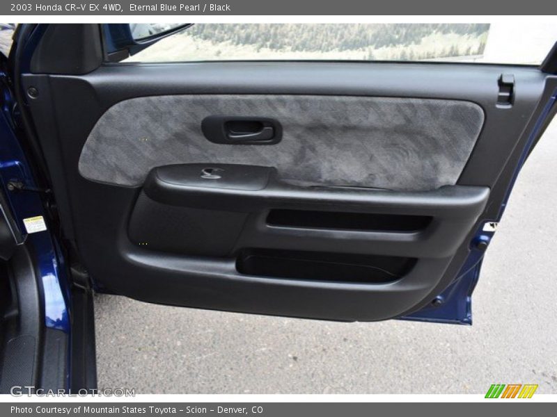 Eternal Blue Pearl / Black 2003 Honda CR-V EX 4WD