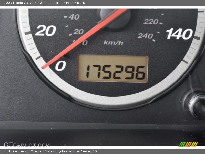 Eternal Blue Pearl / Black 2003 Honda CR-V EX 4WD