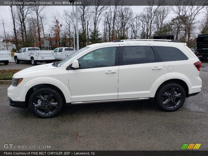 Vice White / Black 2019 Dodge Journey Crossroad