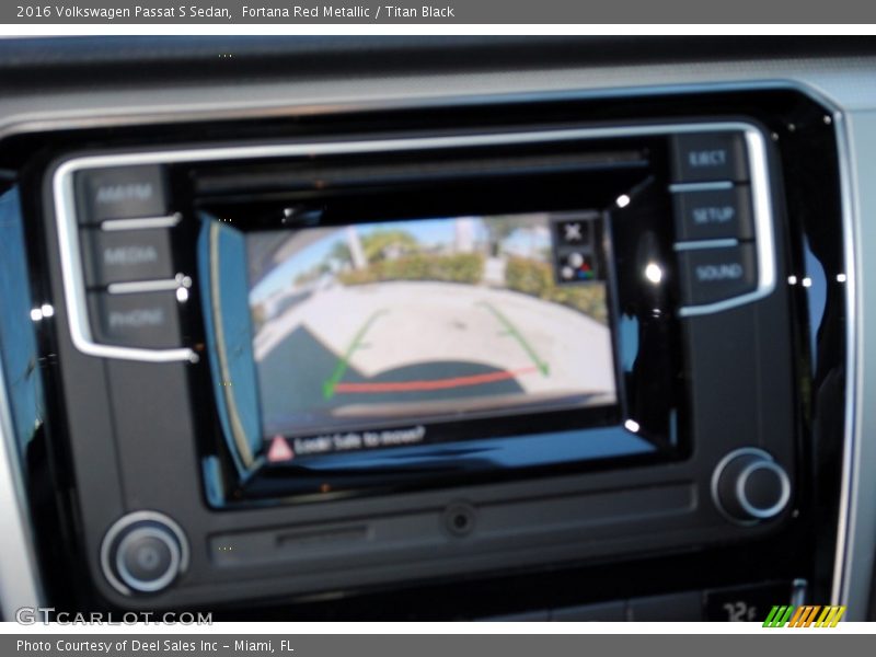 Fortana Red Metallic / Titan Black 2016 Volkswagen Passat S Sedan