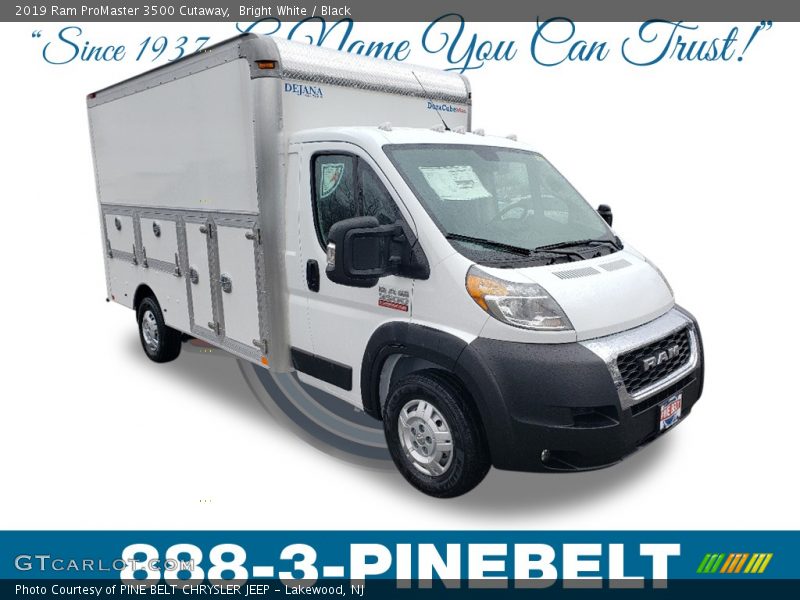 Bright White / Black 2019 Ram ProMaster 3500 Cutaway