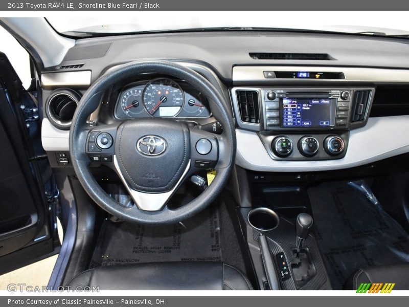 Shoreline Blue Pearl / Black 2013 Toyota RAV4 LE
