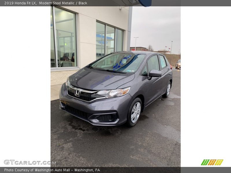 Modern Steel Metallic / Black 2019 Honda Fit LX