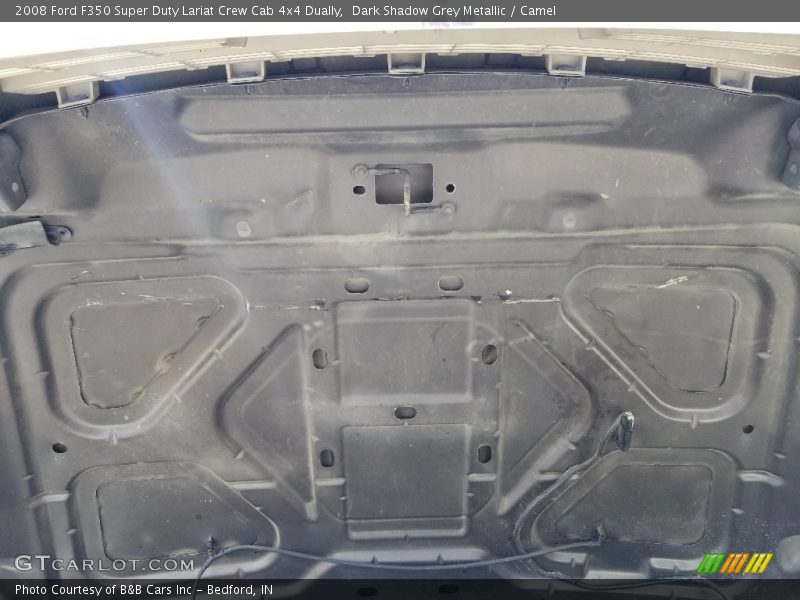 Dark Shadow Grey Metallic / Camel 2008 Ford F350 Super Duty Lariat Crew Cab 4x4 Dually