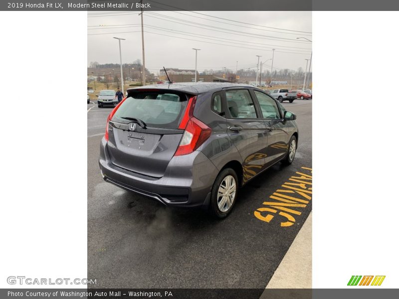 Modern Steel Metallic / Black 2019 Honda Fit LX
