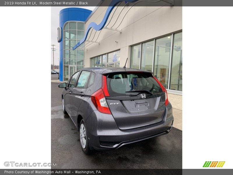 Modern Steel Metallic / Black 2019 Honda Fit LX