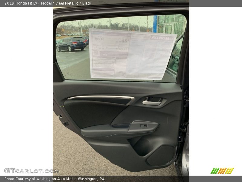 Modern Steel Metallic / Black 2019 Honda Fit LX