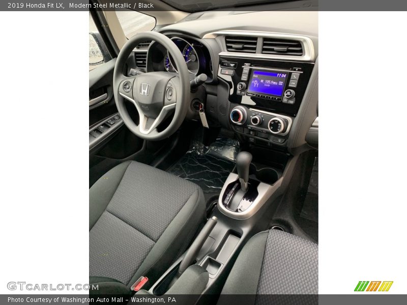 Modern Steel Metallic / Black 2019 Honda Fit LX