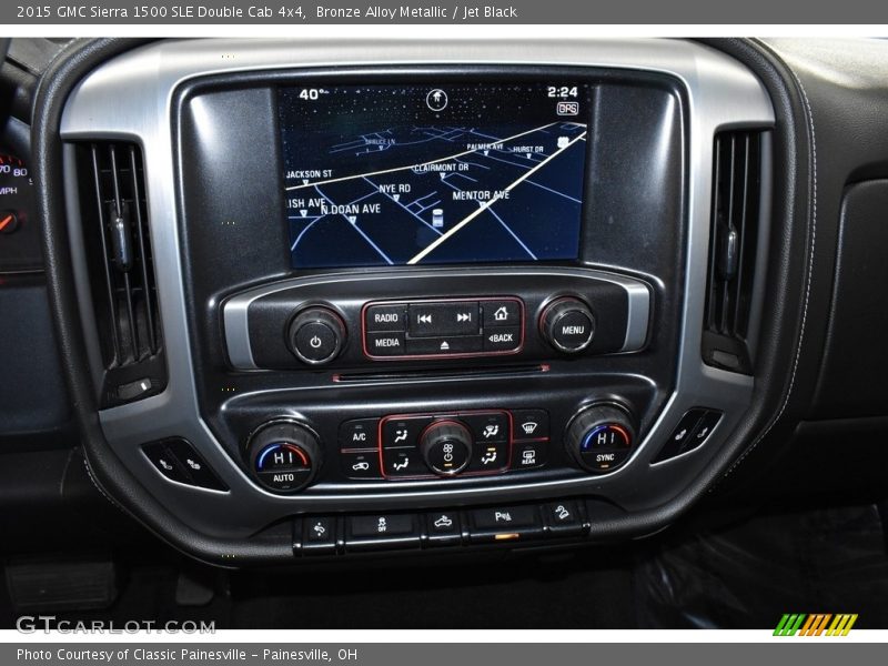 Bronze Alloy Metallic / Jet Black 2015 GMC Sierra 1500 SLE Double Cab 4x4