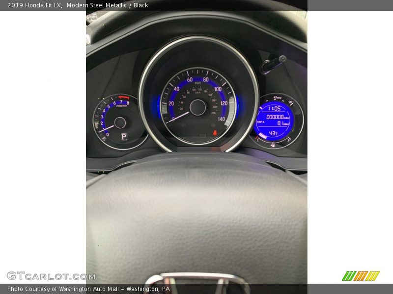 Modern Steel Metallic / Black 2019 Honda Fit LX