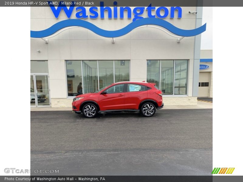 Milano Red / Black 2019 Honda HR-V Sport AWD