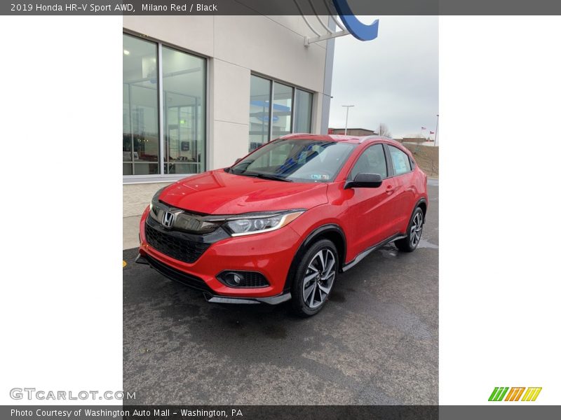 Milano Red / Black 2019 Honda HR-V Sport AWD