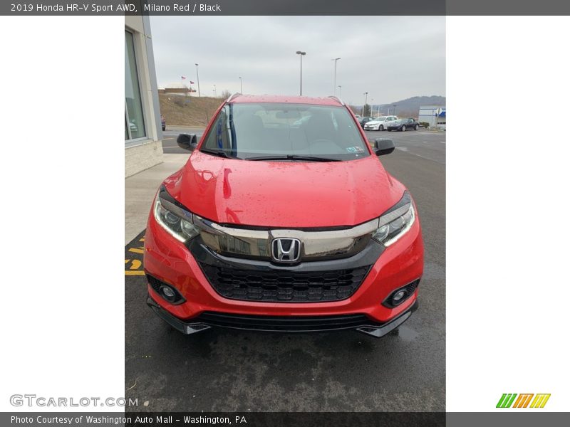 Milano Red / Black 2019 Honda HR-V Sport AWD