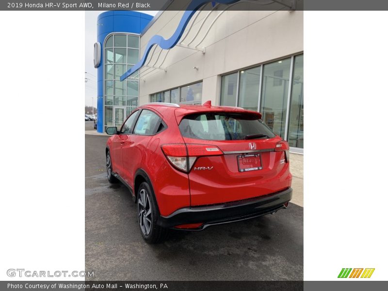 Milano Red / Black 2019 Honda HR-V Sport AWD