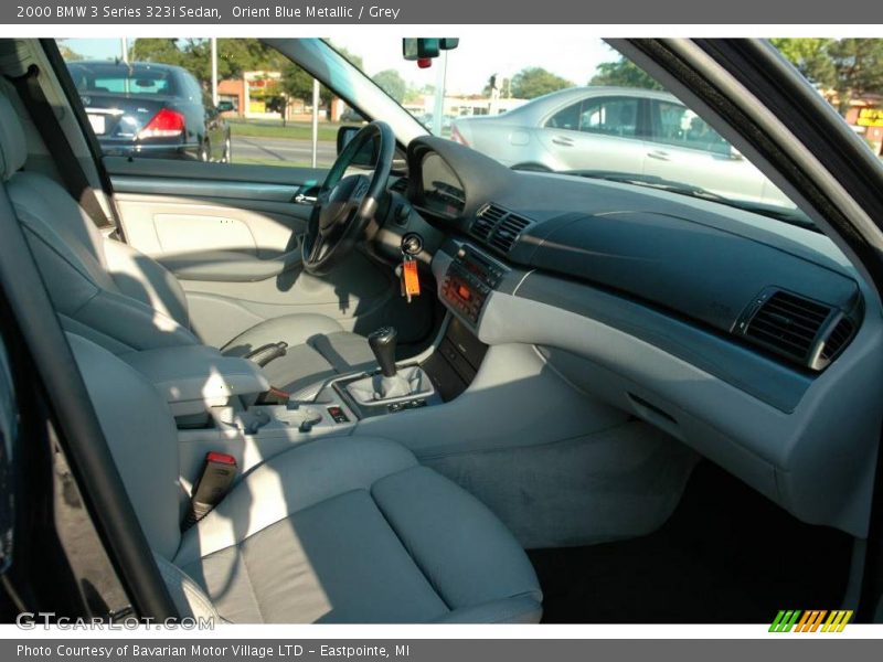 Orient Blue Metallic / Grey 2000 BMW 3 Series 323i Sedan