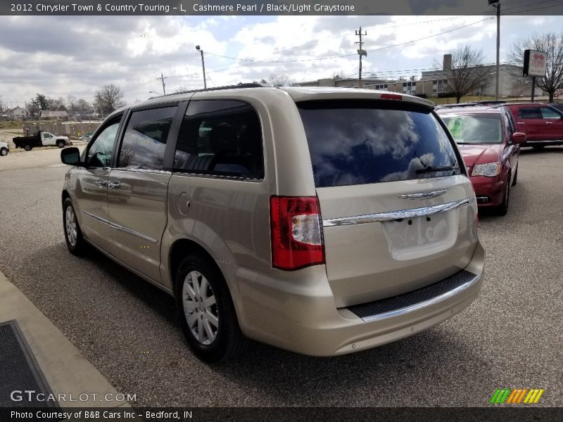 Cashmere Pearl / Black/Light Graystone 2012 Chrysler Town & Country Touring - L