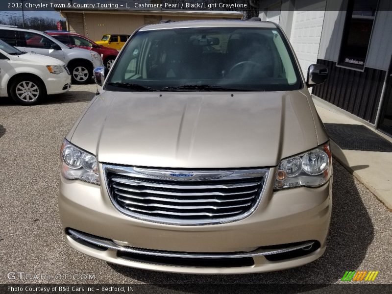 Cashmere Pearl / Black/Light Graystone 2012 Chrysler Town & Country Touring - L