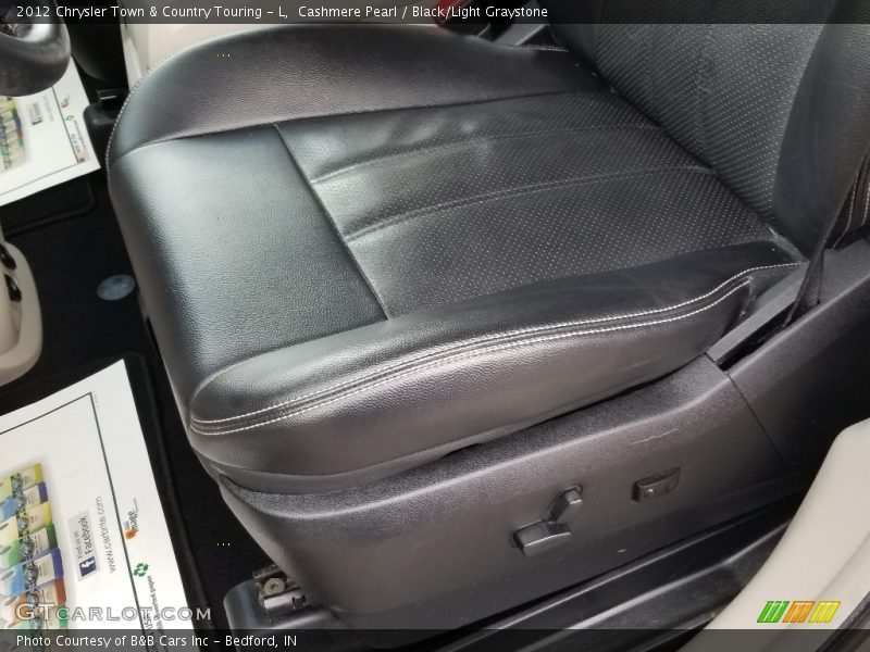 Cashmere Pearl / Black/Light Graystone 2012 Chrysler Town & Country Touring - L