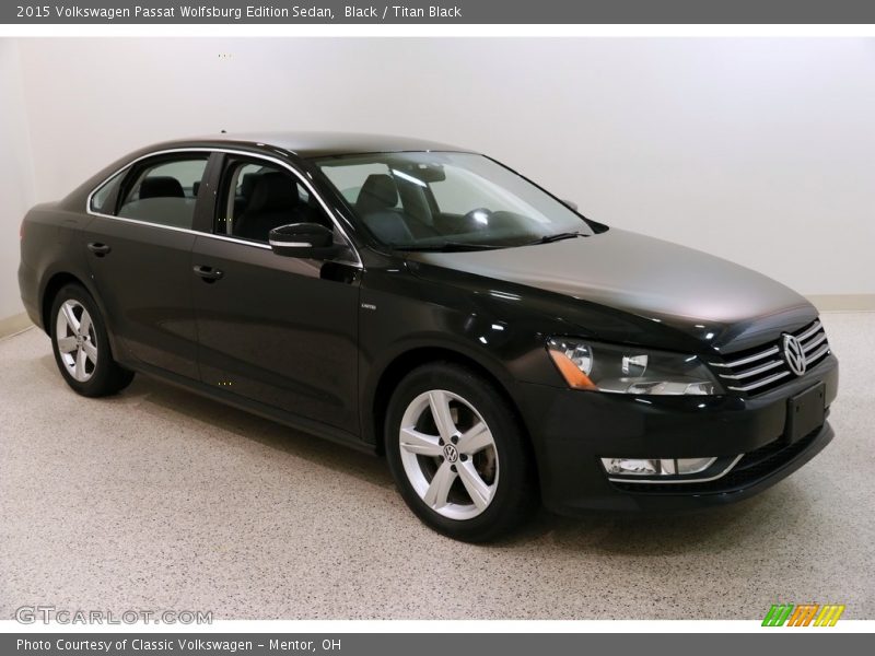 Black / Titan Black 2015 Volkswagen Passat Wolfsburg Edition Sedan