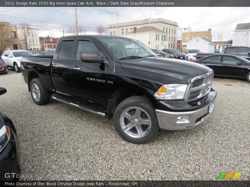 Black / Dark Slate Gray/Medium Graystone 2012 Dodge Ram 1500 Big Horn Quad Cab 4x4