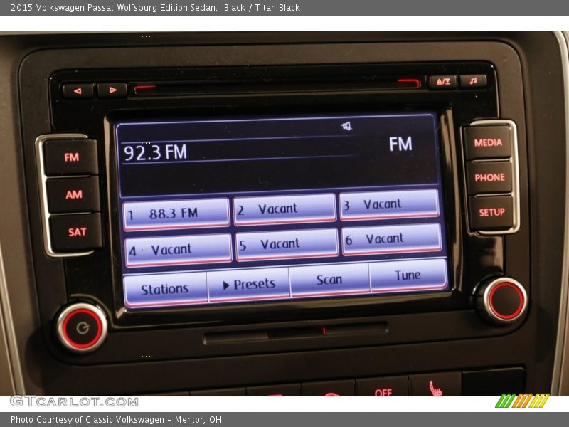 Black / Titan Black 2015 Volkswagen Passat Wolfsburg Edition Sedan