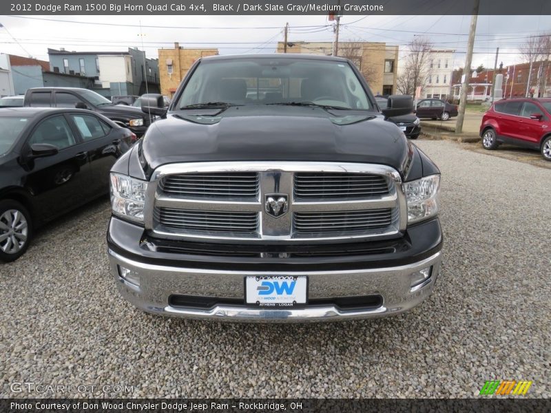 Black / Dark Slate Gray/Medium Graystone 2012 Dodge Ram 1500 Big Horn Quad Cab 4x4