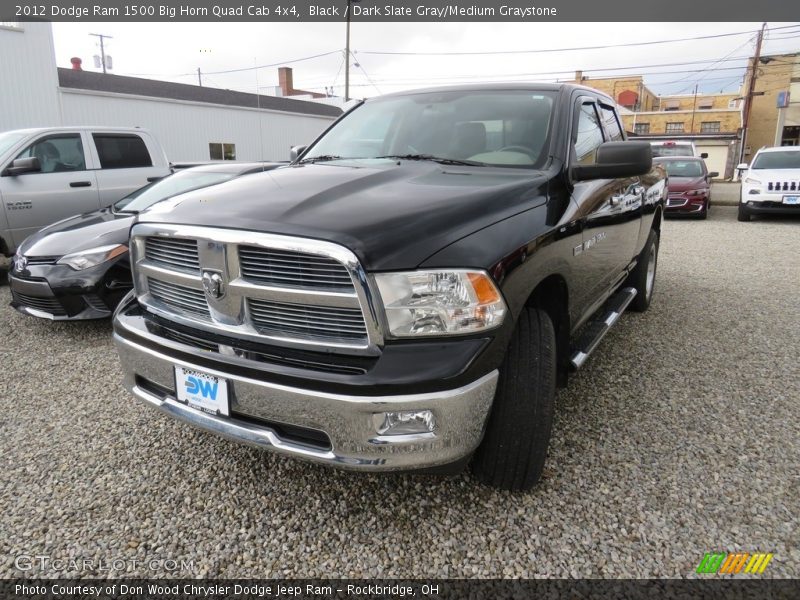 Black / Dark Slate Gray/Medium Graystone 2012 Dodge Ram 1500 Big Horn Quad Cab 4x4