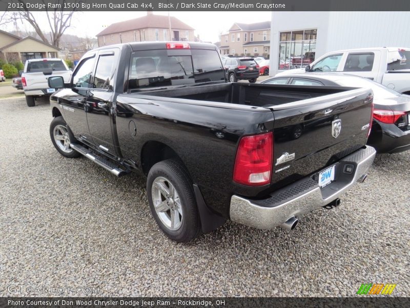 Black / Dark Slate Gray/Medium Graystone 2012 Dodge Ram 1500 Big Horn Quad Cab 4x4