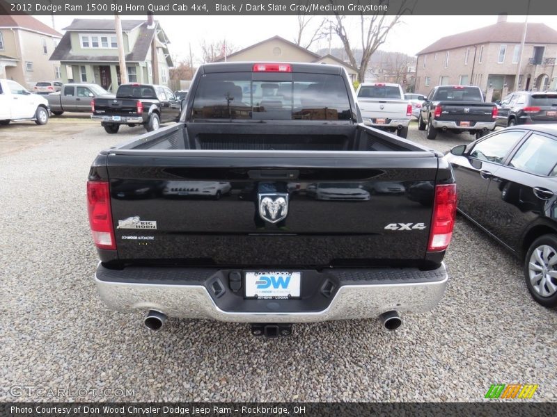 Black / Dark Slate Gray/Medium Graystone 2012 Dodge Ram 1500 Big Horn Quad Cab 4x4