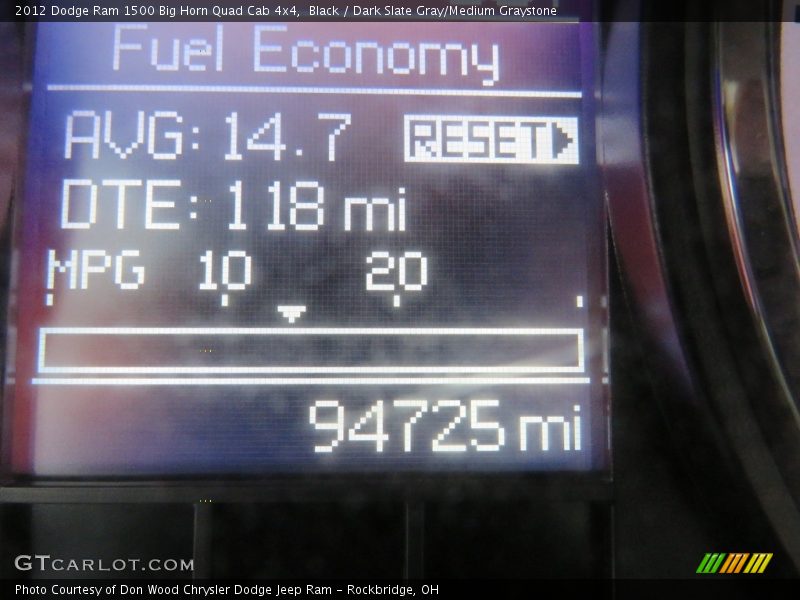 Black / Dark Slate Gray/Medium Graystone 2012 Dodge Ram 1500 Big Horn Quad Cab 4x4