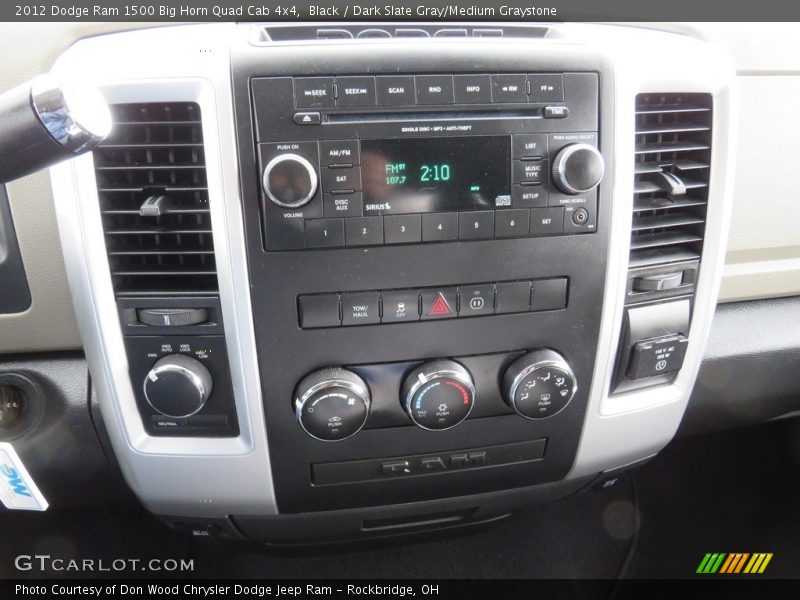 Black / Dark Slate Gray/Medium Graystone 2012 Dodge Ram 1500 Big Horn Quad Cab 4x4