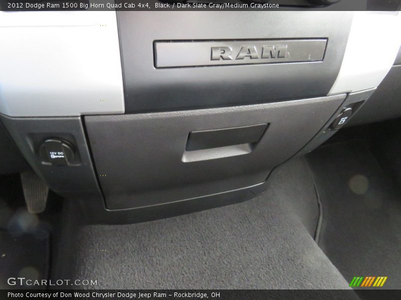 Black / Dark Slate Gray/Medium Graystone 2012 Dodge Ram 1500 Big Horn Quad Cab 4x4