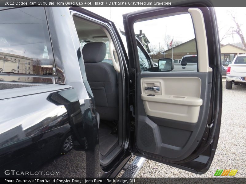 Black / Dark Slate Gray/Medium Graystone 2012 Dodge Ram 1500 Big Horn Quad Cab 4x4