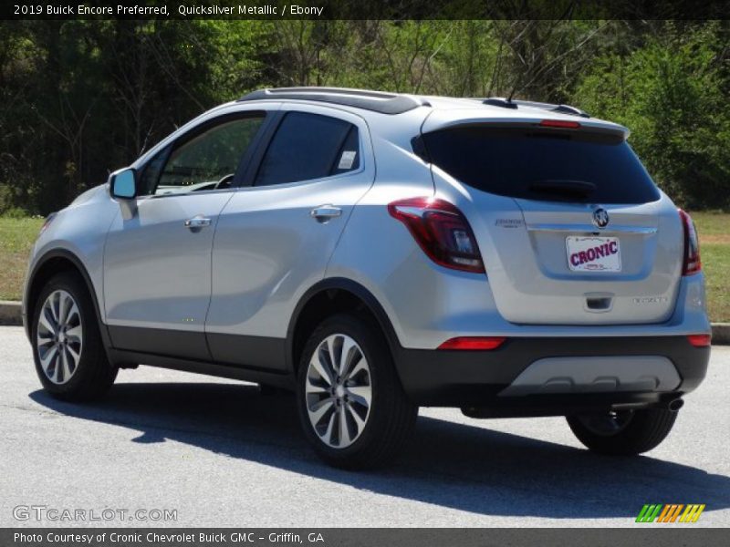Quicksilver Metallic / Ebony 2019 Buick Encore Preferred