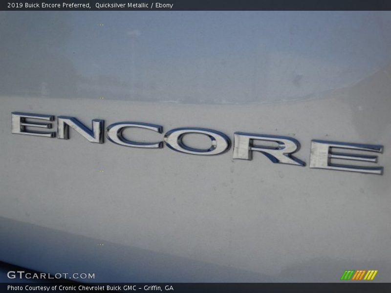 Quicksilver Metallic / Ebony 2019 Buick Encore Preferred