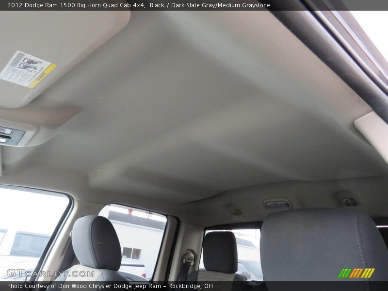 Black / Dark Slate Gray/Medium Graystone 2012 Dodge Ram 1500 Big Horn Quad Cab 4x4