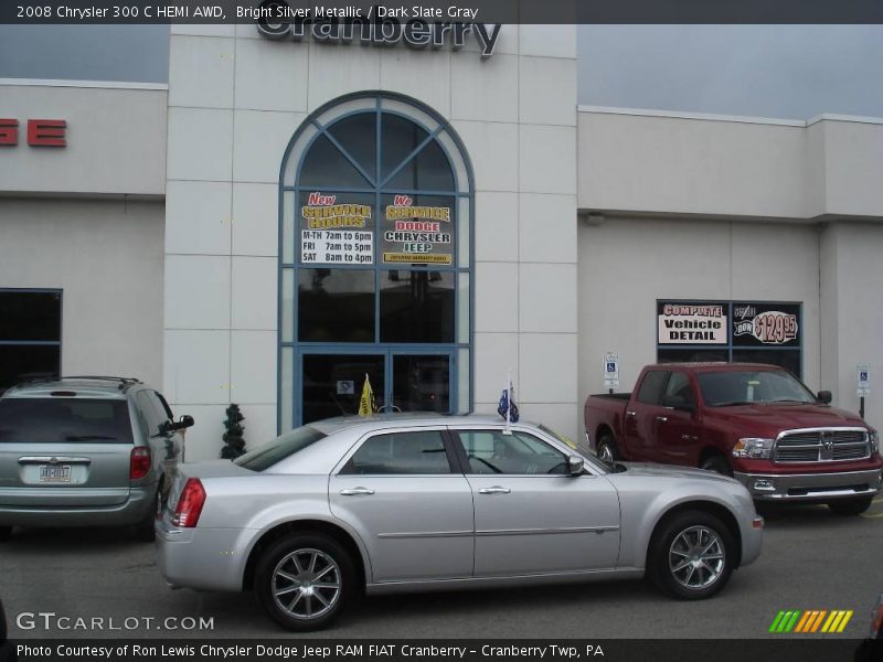 Bright Silver Metallic / Dark Slate Gray 2008 Chrysler 300 C HEMI AWD